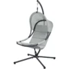 Siena Garden Hängesessel LAGOMA Grey Hängekorb Mit Kissenauflage