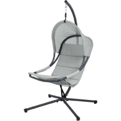 Siena Garden Hängesessel LAGOMA Grey Hängekorb Mit Kissenauflage