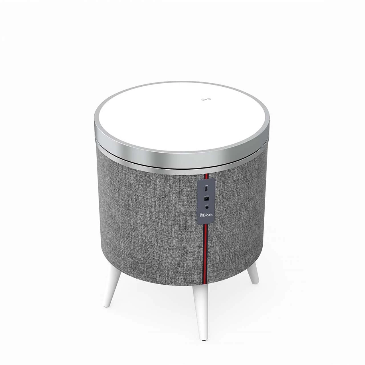 Block Stockholm Tischlautsprecher Tisch Mit Bluetooth Lautsprecher Von Audioblock Weiß 2 Block Stockholm Tischlautsprecher Tisch Mit Bluetooth Lautsprecher Von Audioblock Weiß – Bild 2