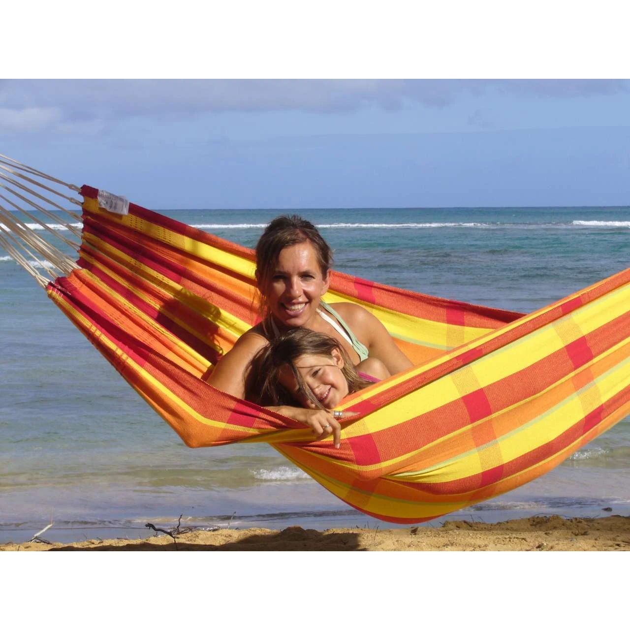 AMAZONAS XL Hängematte Barbados Papaya Tuchhängematte Liegefläche Ca. 230 X 150 Cm 6 AMAZONAS XL Hängematte Barbados Papaya Tuchhängematte Liegefläche Ca. 230 X 150 Cm – Bild 6