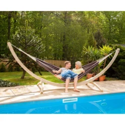 AMAZONAS XL Hängematte Barbados Mocca Tuchhängematte Liegefläche Ca. 230 X 150 Cm -TerrassenLux Verkäufe 000609810000 5 1280x1280