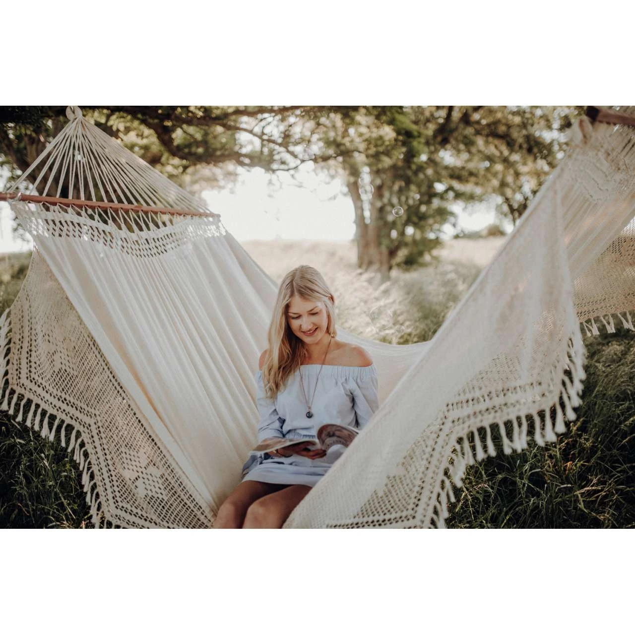 AMAZONAS XXL Boho Stabhängematte Palacio Natura Liegefläche Ca. 240 X 160 Cm 6 AMAZONAS XXL Boho Stabhängematte Palacio Natura Liegefläche Ca. 240 X 160 Cm – Bild 6