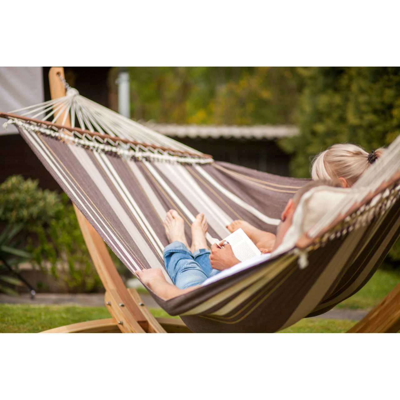 AMAZONAS XXL Boho Stabhängematte Palacio Café Liegefläche Ca. 240 X 160 Cm 5 AMAZONAS XXL Boho Stabhängematte Palacio Café Liegefläche Ca. 240 X 160 Cm – Bild 5