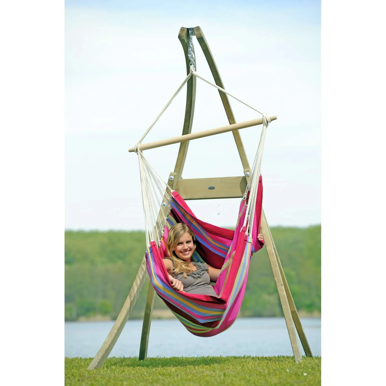 AMAZONAS XL Hängesessel Brasil Grenadine Mit Spreizstab Sitzfläche Ca. 160 X 130 Cm 7 AMAZONAS XL Hängesessel Brasil Grenadine Mit Spreizstab Sitzfläche Ca. 160 X 130 Cm – Bild 7