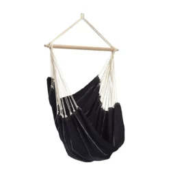 AMAZONAS XL Hängesessel Brasil Black Mit Spreizstab Sitzfläche Ca. 160 X 130 Cm