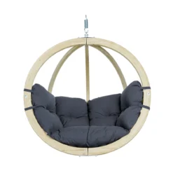 AMAZONAS Hängesessel Globo Chair Anthracite Inkl. Sitzkissen Und Spiralfeder