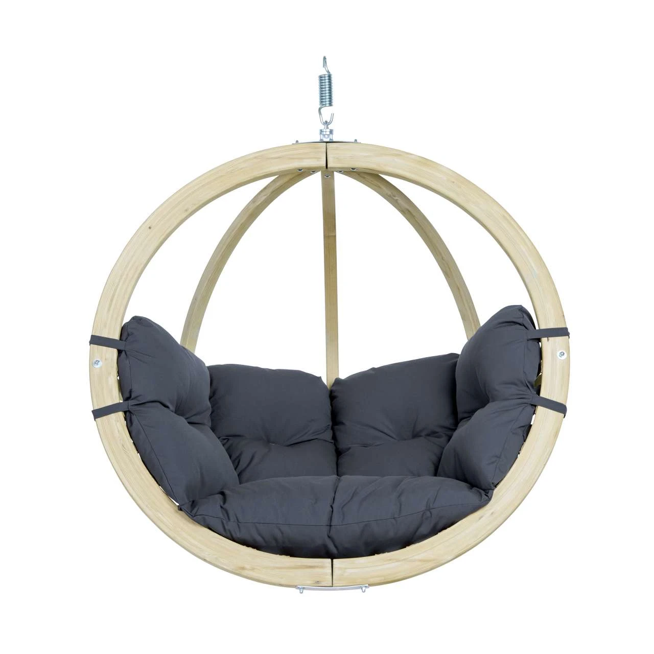 AMAZONAS Hängesessel Globo Chair Anthracite Inkl. Sitzkissen Und Spiralfeder 1 AMAZONAS Hängesessel Globo Chair Anthracite Inkl. Sitzkissen Und Spiralfeder