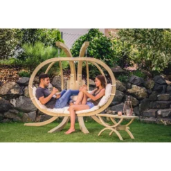 AMAZONAS Hängesesselgestell Globo Royal Stand Aus Fichtenholz Ca. 238 X 181 X 149 Cm Bis 200 Kg -TerrassenLux Verkäufe 000611420000 5 1280x1280