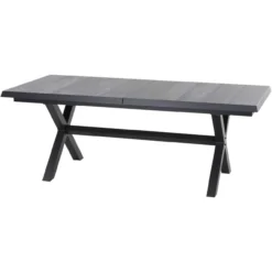 Siena Garden Sincro Ausziehtisch 200/260x100x77 Cm Aluminium Keramik Grau (wood Grey)