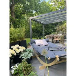 AMAZONAS XXL Schwebebett Lounge Bed Schwebeliege Anthracite Inkl. Holzgestell 16 AMAZONAS XXL Schwebebett Lounge Bed Schwebeliege Anthracite Inkl. Holzgestell -TerrassenLux Verkäufe 000619670000 7 1280x1280