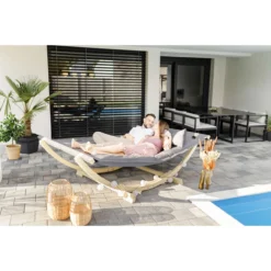 AMAZONAS XXL Schwebebett Lounge Bed Schwebeliege Anthracite Inkl. Holzgestell 17 AMAZONAS XXL Schwebebett Lounge Bed Schwebeliege Anthracite Inkl. Holzgestell -TerrassenLux Verkäufe 000619670000 8 1280x1280