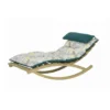 AMAZONAS Rocking Lounger Floral Schaukelliege Inkl. Holzgestell Und Kissen