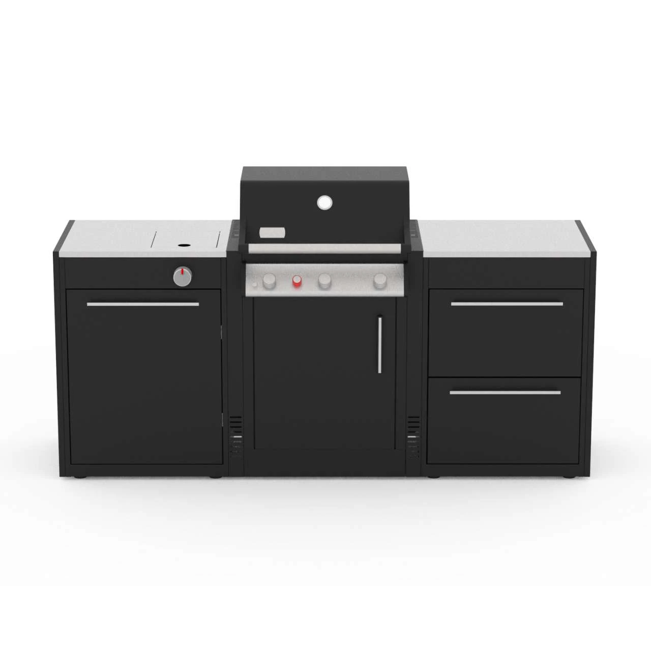 Weber BBQ Kitchen Gas 221 Seitenkocher-Türmodul Und 2‐Ladenmodul Für Spirit Mit Seitenkocher 5 Weber BBQ Kitchen Gas 221 Seitenkocher-Türmodul Und 2‐Ladenmodul Für Spirit Mit Seitenkocher – Bild 5